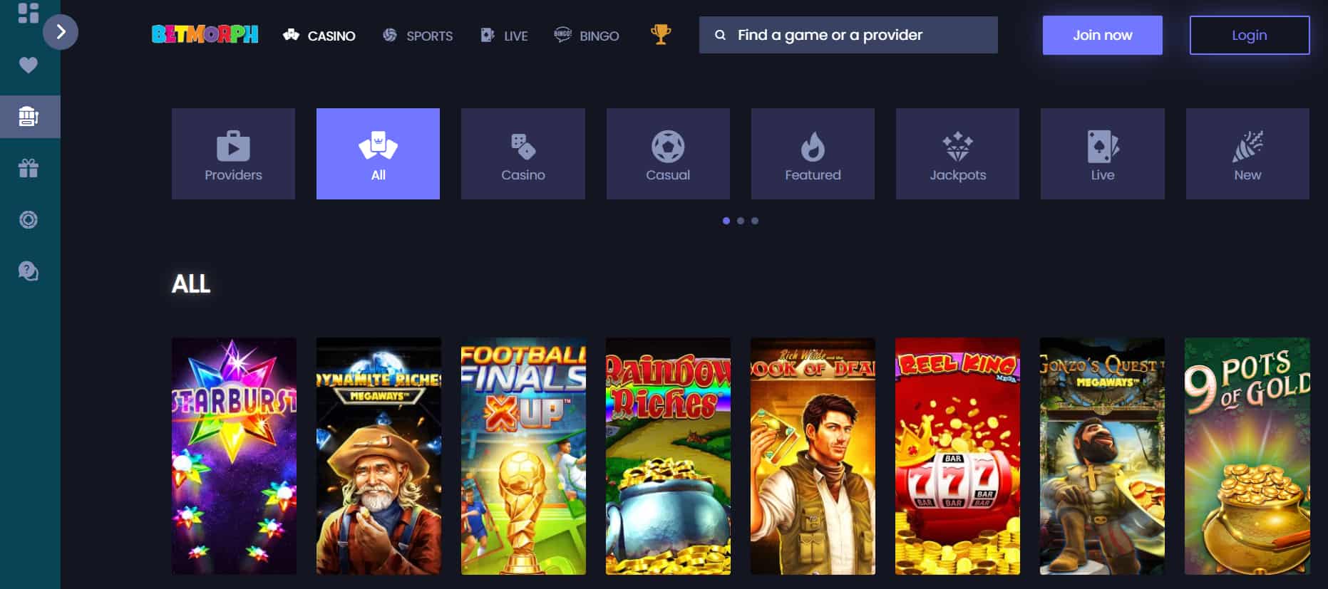 betmorph non gamstop casino